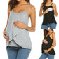 Maternity Nursing Tank Top – Soft Sling Breastfeeding Camisole with Easy Access for Moms - The Little Lights