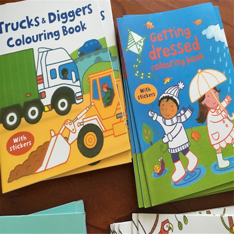 Children’s Dinosaur Coloring Sticker Book – Fun Learning & Activity Book for Toddlers - The Little Lights