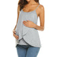 Maternity Nursing Tank Top – Soft Sling Breastfeeding Camisole with Easy Access for Moms - The Little Lights
