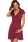 Deep V-Neck Maternity Dress – Soft, Stretchy & Stylish with Short Sleeves - The Little Lights