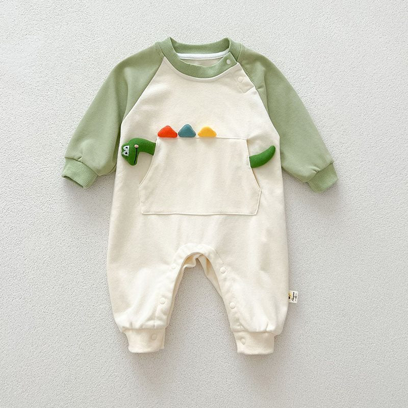 Autumn Baby Jumpsuit – Long Sleeve Cotton Romper for Baby Boys & Girls (0–12M) - The Little Lights