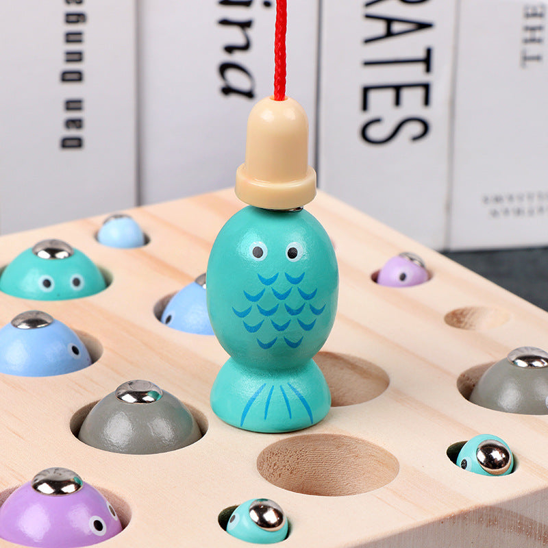 Montessori Magnetic Wooden Fishing Toy for Toddlers (1–3 Years) – Hand-Eye Coordination & Fine Motor Skill Game - The Little Lights