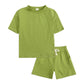Korean Style Toddler Summer Outfit – Kids Sports 2-Piece T-Shirt & Shorts Set (80–160cm) - The Little Lights
