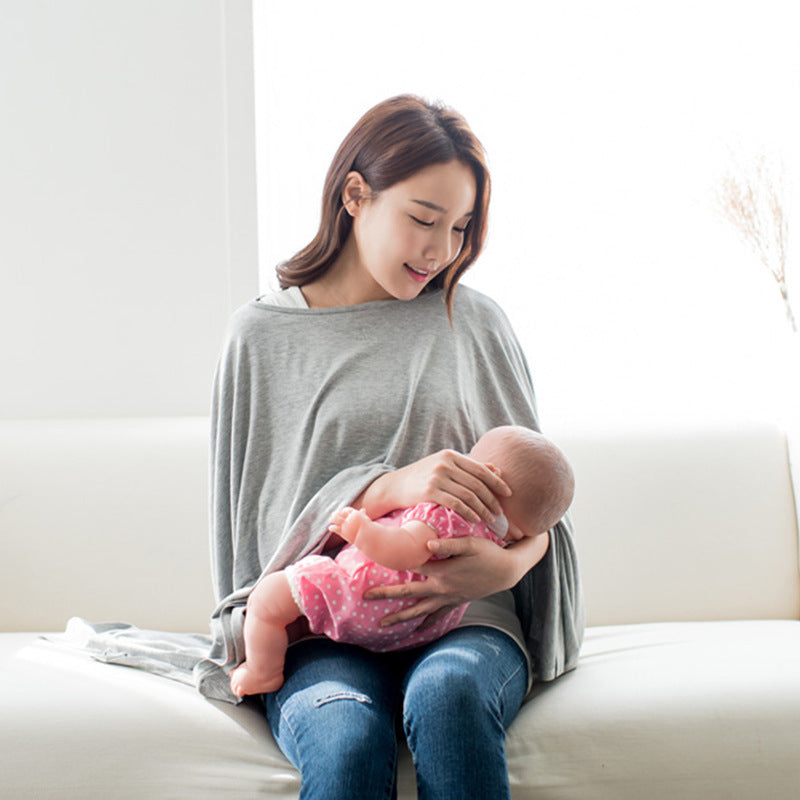 Multi-Use Nursing Cover – Breathable Breastfeeding Poncho & Baby Car Seat Cover - The Little Lights