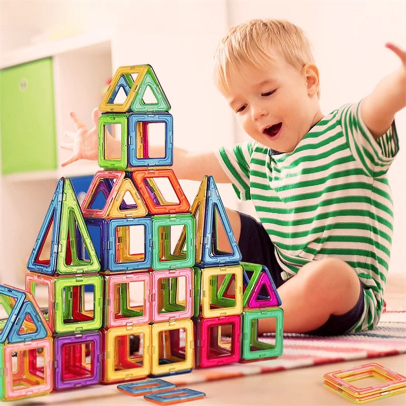 Magnetic Building Blocks – STEM Construction Set for Kids (110–184pcs) - The Little Lights