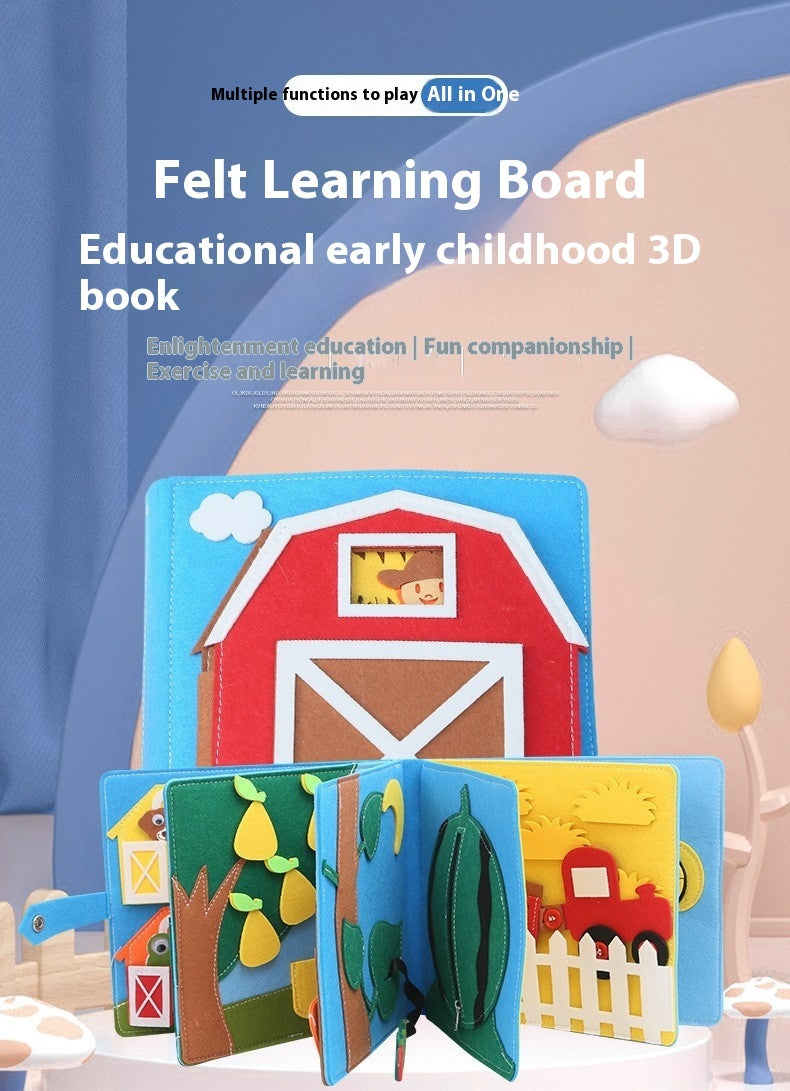 DIY Felt Montessori Cloth Book – Early Learning Activity Book for Toddlers - The Little Lights