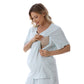Summer Waffle Knit Maternity Pajama Set – Short Sleeve Nursing Top + Shorts (3XL–S) - The Little Lights
