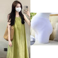 2-Piece Set: Plus Size Sleeveless Linen Vest Dress + Seamless Maternity Shorts | Breathable & Stylish - The Little Lights