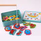 Magnetic Fishing Game Toy Set for Kids – Colorful Wooden Fish, Rod & Storage Tin | Educational Preschool Activity - The Little Lights