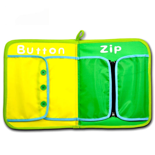 Montessori Baby Cloth Learning Book – Lace, Snap & Button Practice Pages | Fine Motor Skills Toy for Toddlers - The Little Lights