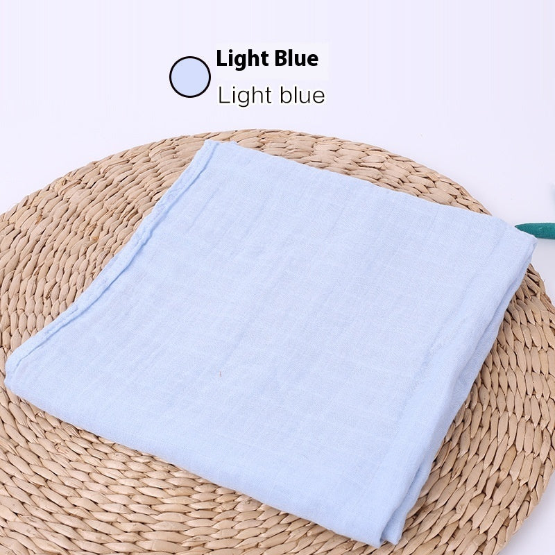 Infant Cotton Gauze Blanket – Breathable Double-Layer Swaddle Wrap for Newborns | Soft Muslin Baby Blanket (120x120cm) - The Little Lights