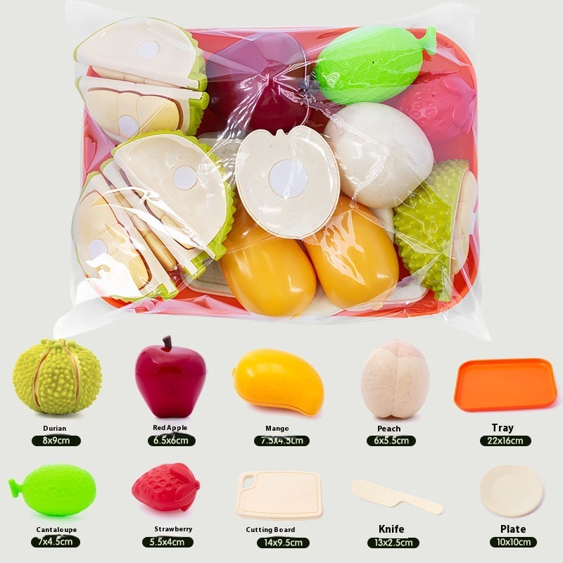 Kids’ Pretend Play Fruit Cutting Set – Montessori-Inspired Emulational Food Slicer Toy for Toddlers - The Little Lights