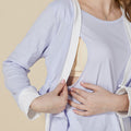 Invisible Breastfeeding Lace Pajama Set – Soft Cotton Maternity Lounge Set for Nursing Moms | Long Sleeve Sleepwear - The Little Lights