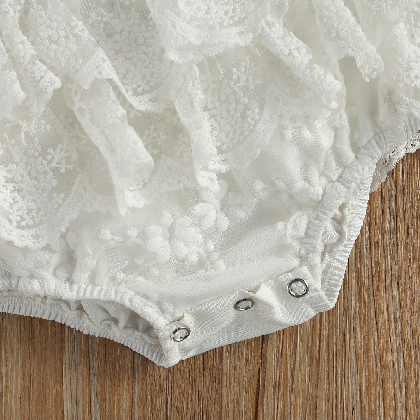 White Lace Baby Girl Dress Bodysuit – Formal Infant Outfit for Weddings, Parties & Photoshoots - The Little Lights