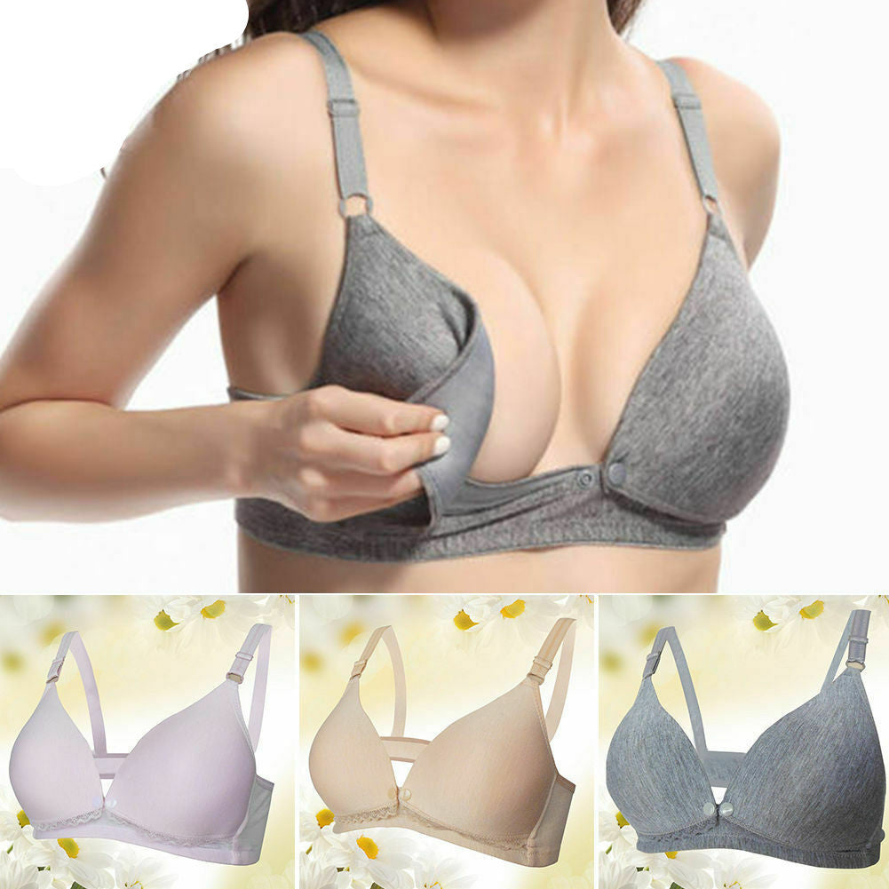 Soft Wireless Nursing Bra – Maternity Breastfeeding Bra Without Steel Rings - The Little Lights