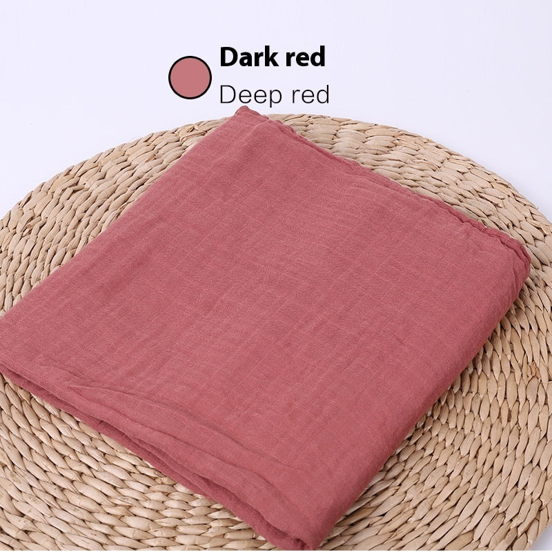 Infant Cotton Gauze Blanket – Breathable Double-Layer Swaddle Wrap for Newborns | Soft Muslin Baby Blanket (120x120cm) - The Little Lights