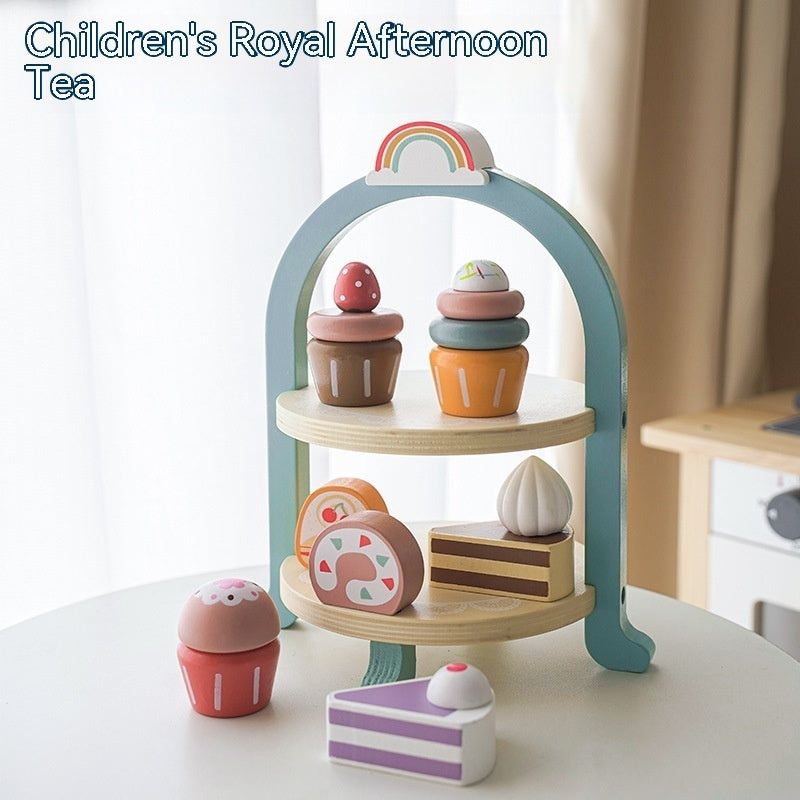 Wooden Afternoon Tea Set – Pretend Play Tea Party Toy for Kids - The Little Lights