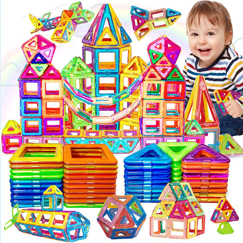 Magnetic Building Blocks – STEM Construction Set for Kids (110–184pcs) - The Little Lights