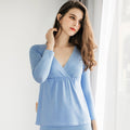 Maternity & Nursing Long Sleeve Top – Soft, Stretchy, Breastfeeding-Friendly Loungewear - The Little Lights