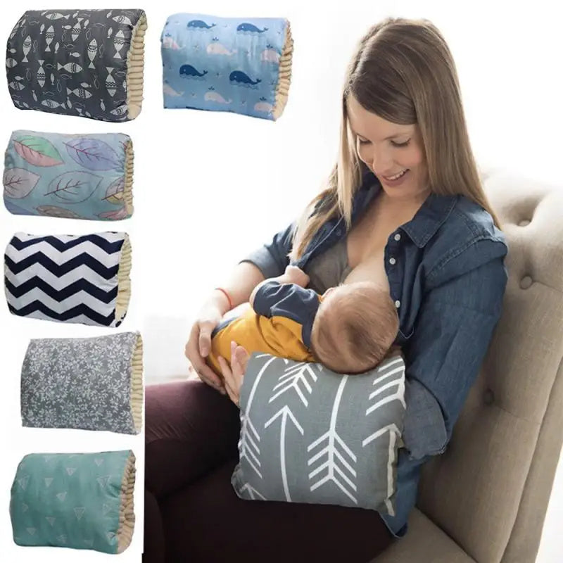 Adjustable Baby Nursing Arm Pillow – Soft Cotton Breastfeeding Cushion Pad for Mom & Infant Support - The Little Lights