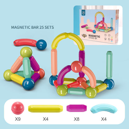 Magnetic Building Sticks for Kids – Colorful STEM Construction Toy Set for Early Learning & Creativity - The Little Lights
