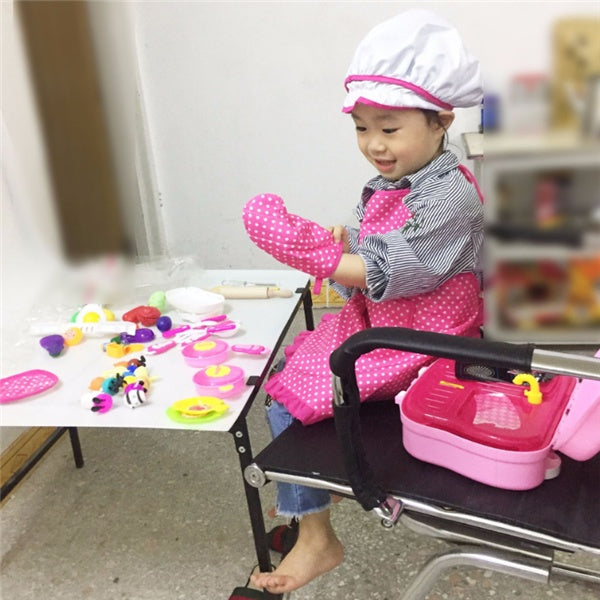 11-Piece Montessori Kids Cooking & Baking Set – Chef Hat, Apron, Mitt & Accessories - The Little Lights