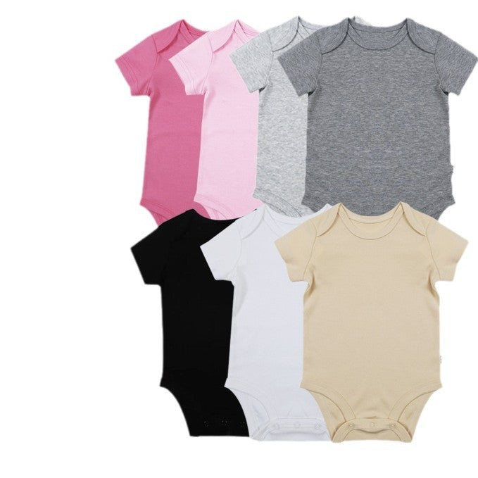 Solid Color Baby Onesie – Soft Cotton Romper for Newborns (0–24 Months) | Unisex Bodysuit for Boys & Girls - The Little Lights