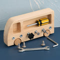 Busy Bus Wooden Screwdriver Toy – Montessori Fine Motor Tool Set for Toddlers & Kids - The Little Lights