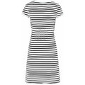 Multifunctional Striped Maternity Nursing Dress – Short Sleeve Breastfeeding Access - The Little Lights