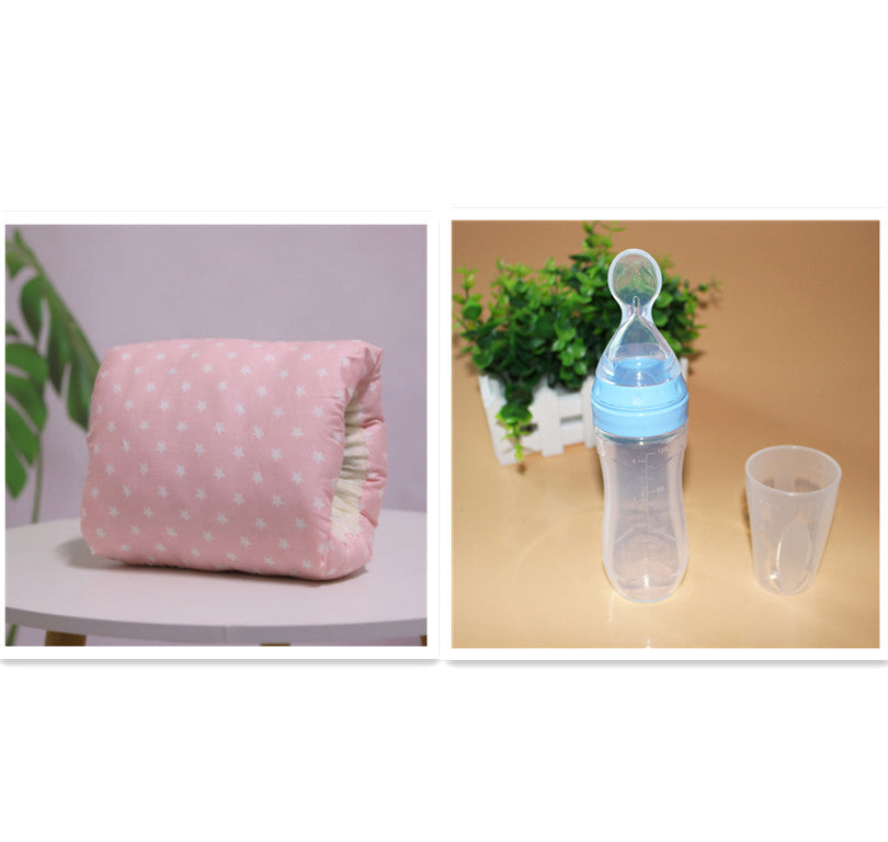 Adjustable Baby Nursing Arm Pillow – Soft Cotton Breastfeeding Cushion Pad for Mom & Infant Support - The Little Lights