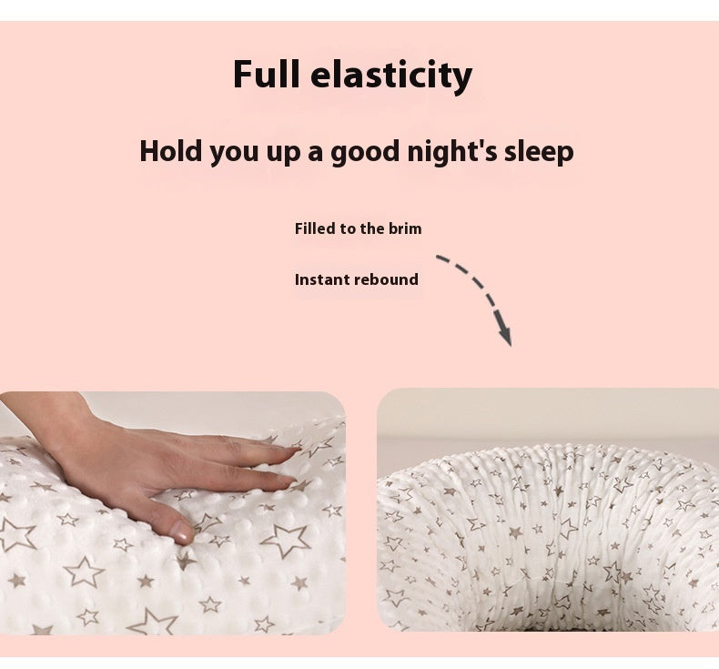 U-Shaped Maternity Pillow – Full Body Pregnancy Support Cushion (140x28cm) - The Little Lights