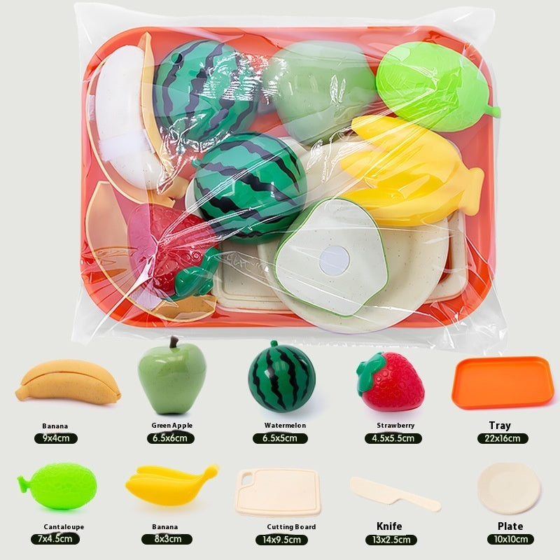 Kids’ Pretend Play Fruit Cutting Set – Montessori-Inspired Emulational Food Slicer Toy for Toddlers - The Little Lights