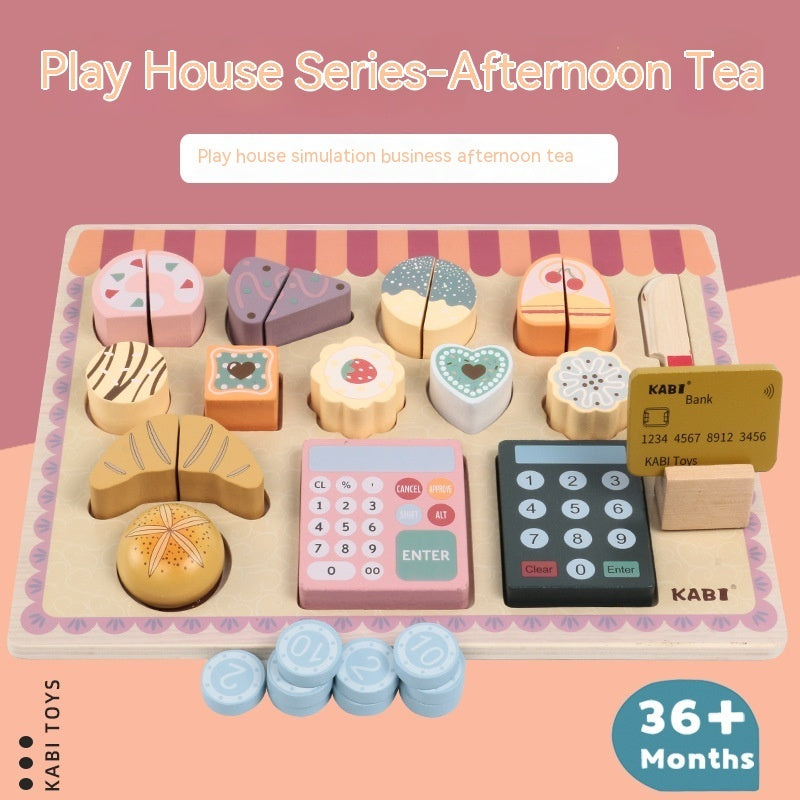 Wooden Afternoon Tea Set – Pretend Play Tea Party Toy for Kids - The Little Lights