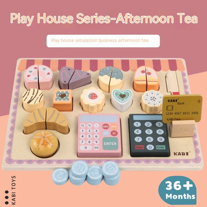 Wooden Afternoon Tea Set – Pretend Play Tea Party Toy for Kids - The Little Lights
