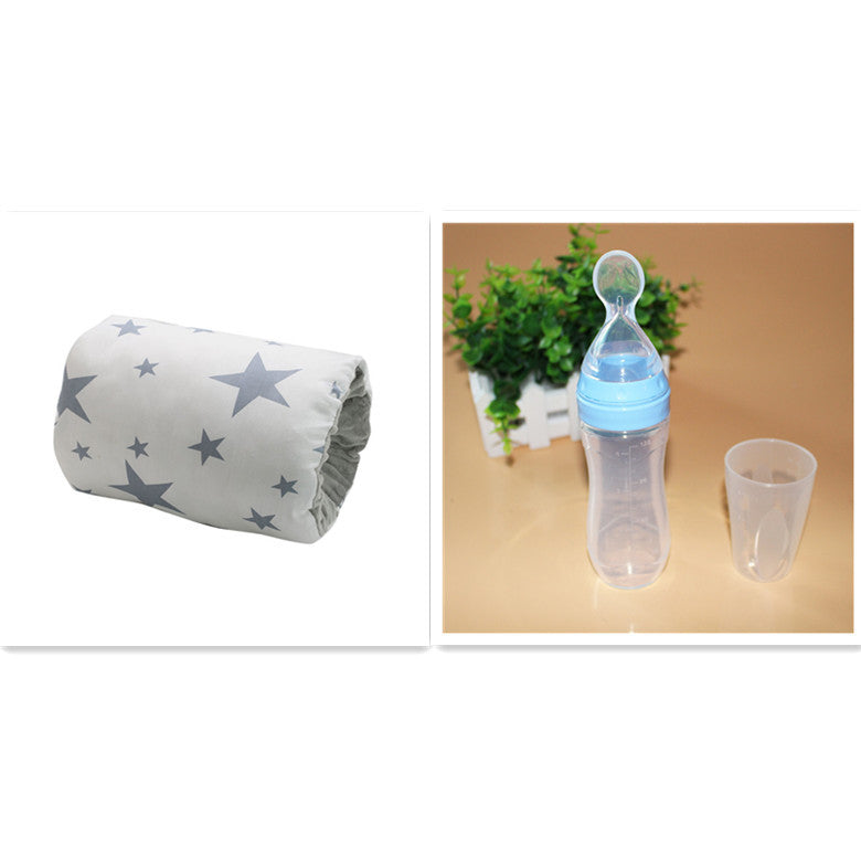 Adjustable Baby Nursing Arm Pillow – Soft Cotton Breastfeeding Cushion Pad for Mom & Infant Support - The Little Lights