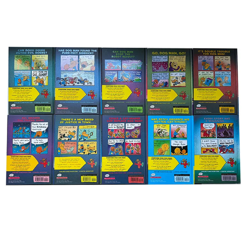 Dog Man Graphic Novel Book Set – 5-Book Funny Chapter Collection for Kids | Dav Pilkey Series for Early Readers Ages 6–10