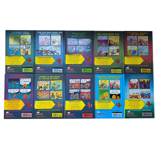 Dog Man Graphic Novel Book Set – 5-Book Funny Chapter Collection for Kids | Dav Pilkey Series for Early Readers Ages 6–10