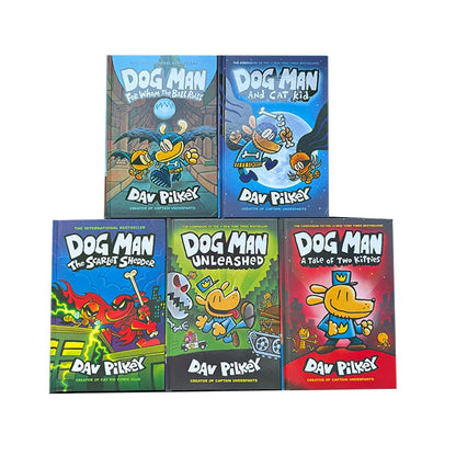 Dog Man Graphic Novel Book Set – 5-Book Funny Chapter Collection for Kids | Dav Pilkey Series for Early Readers Ages 6–10
