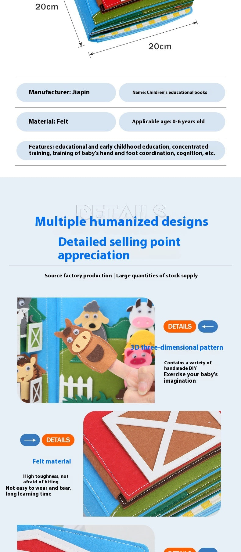 DIY Felt Montessori Cloth Book – Early Learning Activity Book for Toddlers - The Little Lights