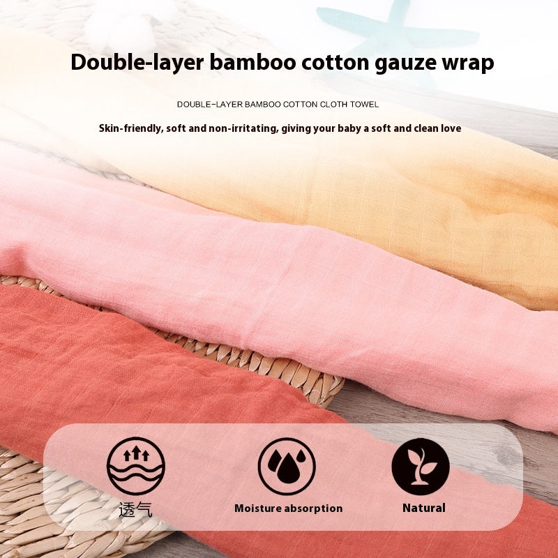 Infant Cotton Gauze Blanket – Breathable Double-Layer Swaddle Wrap for Newborns | Soft Muslin Baby Blanket (120x120cm) - The Little Lights