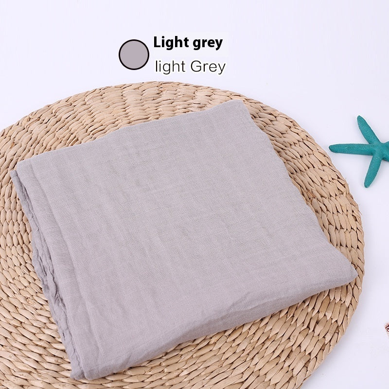 Infant Cotton Gauze Blanket – Breathable Double-Layer Swaddle Wrap for Newborns | Soft Muslin Baby Blanket (120x120cm) - The Little Lights