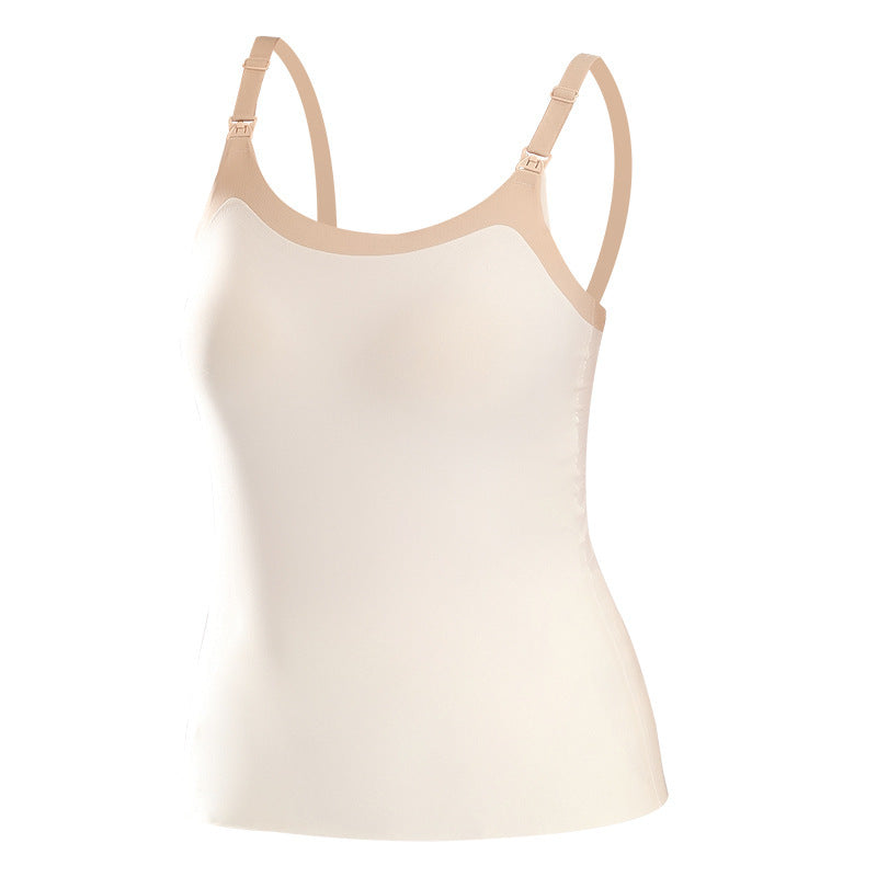 Seamless Nursing Cami – Maternity Breastfeeding Vest with Chest Pad Support - The Little Lights