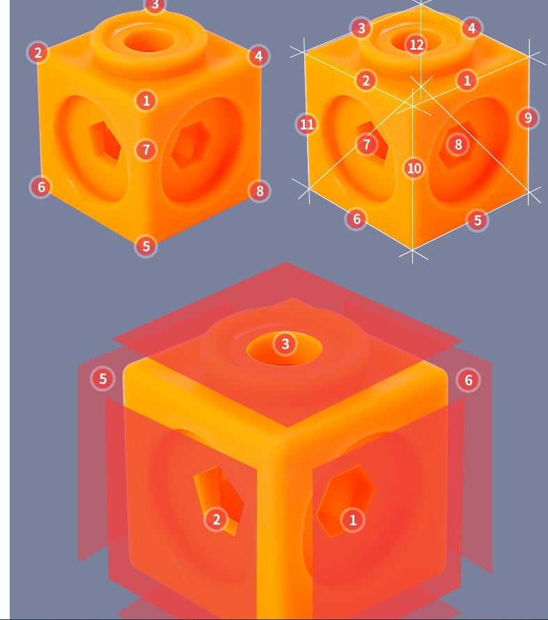 STEM Math Link Cubes – Snap-Together Counting & Building Blocks for Kids' Early Education - The Little Lights