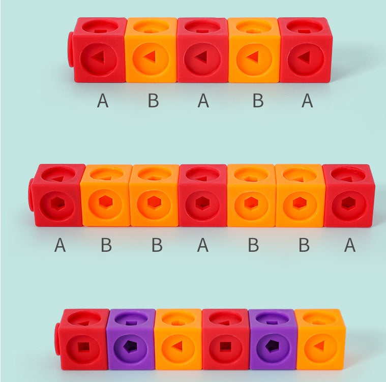 STEM Math Link Cubes – Snap-Together Counting & Building Blocks for Kids' Early Education - The Little Lights