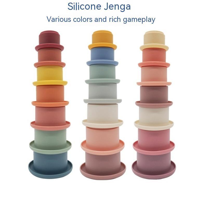 Silicone Stacking Cups for Babies – Montessori-Inspired Sensory Toy for Infants & Toddlers - The Little Lights
