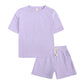 Korean Style Toddler Summer Outfit – Kids Sports 2-Piece T-Shirt & Shorts Set (80–160cm) - The Little Lights