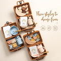 Montessori-Inspired Infant Educational Toy Set – Sensory Learning Toys with Wooden Stacking & Feeding Tools | Baby Gift Box (3 Styles) - The Little Lights