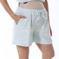 Summer Waffle Knit Maternity Pajama Set – Short Sleeve Nursing Top + Shorts (3XL–S) - The Little Lights