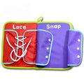 Montessori Baby Cloth Learning Book – Lace, Snap & Button Practice Pages | Fine Motor Skills Toy for Toddlers - The Little Lights
