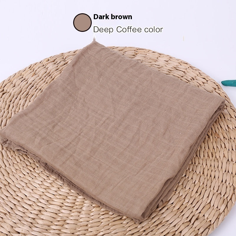 Infant Cotton Gauze Blanket – Breathable Double-Layer Swaddle Wrap for Newborns | Soft Muslin Baby Blanket (120x120cm) - The Little Lights